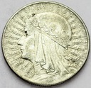 5 zł złotych 1933 Głowa kobiety Polonia SREBRO