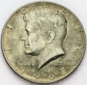 USA 1/2 Dolara Half Dollar 1967 Kennedy