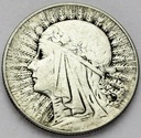 5 zł złotych 1934 Głowa kobiety Polonia SREBRO