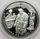Jan Paweł II VI Pielgrzymka do Polski SREBRO