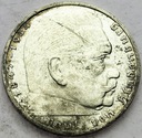 Niemcy 2 marki Niemcy 1938 Hindenburg SREBRO