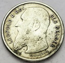 Belgia 2 franki 1904 Leopold II SREBRO