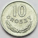 10 gr, dziesięć groszy 1962 DESTRUKT ZAPCHANY