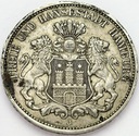 Niemcy 3 Marki Drei Mark 1909 J HAMBURG SREBRO