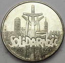 100000 zł złotych 1990 Solidarność TYP A SREBRO