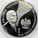 10 zł złotych 2008 Zbigniew Herbert