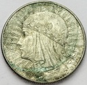 5 zł złotych 1933 Głowa kobiety Polonia SREBRO