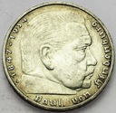 Niemcy 5 Marek 1936 Hindenburg SREBRO