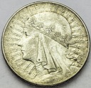 10 zł złotych 1932 Głowa kobiety Polonia SREBRO
