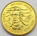 2 zł złote 1998 Adam Mickiewicz