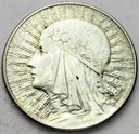 5 zł złotych 1933 Głowa kobiety Polonia SREBRO