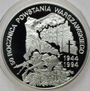 300000 zł złotych 1994 Powstanie Warszawskie