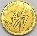 2 zł złote 1998 Niepodległość 1918