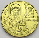 2 zł złote 1999 Jan Łaski Reformator Kościoła