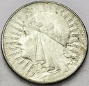 5 zł złotych 1933 Głowa kobiety Polonia SREBRO