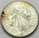 10 zł złotych 1932 Głowa kobiety Polonia SREBRO