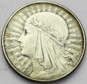 10 zł złotych 1932 Głowa kobiety Polonia SREBRO