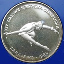 200 zł złotych 1984, Igrzyska Sarajewo SREBRO