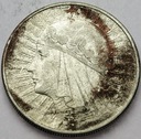10 zł złotych 1932 Głowa kobiety Polonia SREBRO