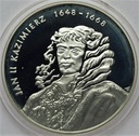 10 zł złotych 2000 Jan II Kazimierz POPIERSIE