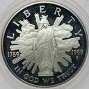 USA 1 Dolar 1989 Kongres SREBRO