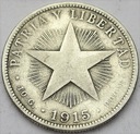 Kuba 40 Centavos 1915 SREBRO