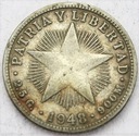 Kuba 10 Centavos 1948 SREBRO