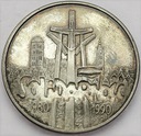 100000 zł złotych 1990 Solidarność TYP A SREBRO