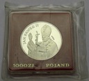 PRÓBA 1000 zł złotych 1982 Jan Paweł II Ag