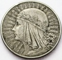 10 zł złotych 1932 Głowa kobiety Polonia SREBRO