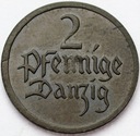 WMG Wolne Miasto Gdańsk 2 Fenigi 1923