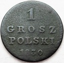 Królestwo Kongresowe 1 gr grosz polski 1830