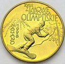 2 zł złote 1998 Nagano Zimowe Igrzyska Olimpijskie