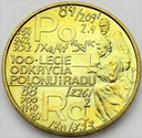 2 zł złote 1998 Skłodowska Polon i rad