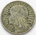 10 zł złotych 1933 Głowa kobiety Polonia SREBRO