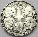 Grecja 30 drachm 1963 100 rocznica 5 królów SREBRO