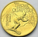 2 zł złote 1998 Nagano Zimowe Igrzyska Olimpijskie