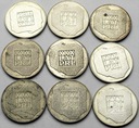 LOT 9 x 200 zł 1974 XXX lat PRL INWESTYCJA SREBRO