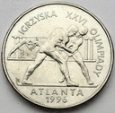 2 zł złote 1995 Atlanta Zapasy Igrzyska
