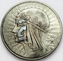 10 zł złotych 1932 Głowa kobiety Polonia SREBRO