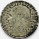 10 zł złotych 1933 Głowa kobiety Polonia SREBRO