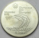 Kanada 5 dolarów 1975 Montreal skoki do wody