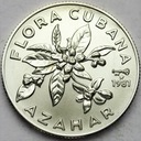 Kuba 5 peso 1981 Kwiat Pomarańczy SREBRO