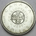 Kanada 1 dolar 1964 Charlottetown i Quebec SREBRO