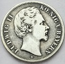 Niemcy 2 Marki Zwei Mark 1877 D Bayern