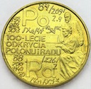 2 zł złote 1998 Skłodowska Polon i rad
