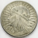 10 zł złotych 1932 Głowa kobiety Polonia SREBRO