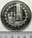 Austria Duży medal SREBRO 925 Industrie