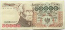 1993 50000 zł złotych Staszic seria R