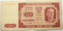 1948 100 zł Sto Złotych, seria CT